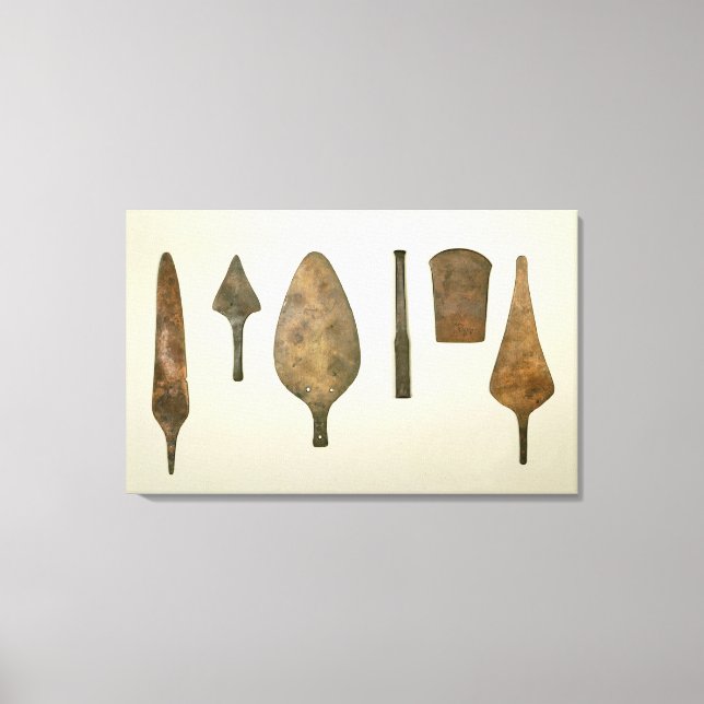 Kopparredskap, Harappa, 2300-1750 BC Canvastryck (Framsida)