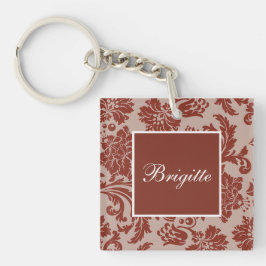 Kopparrost damask anpassad namnskylt