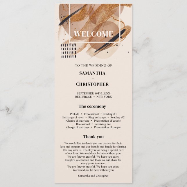 Kopparsadelprogrammet Lux ro glitter guld Program (Framsida)