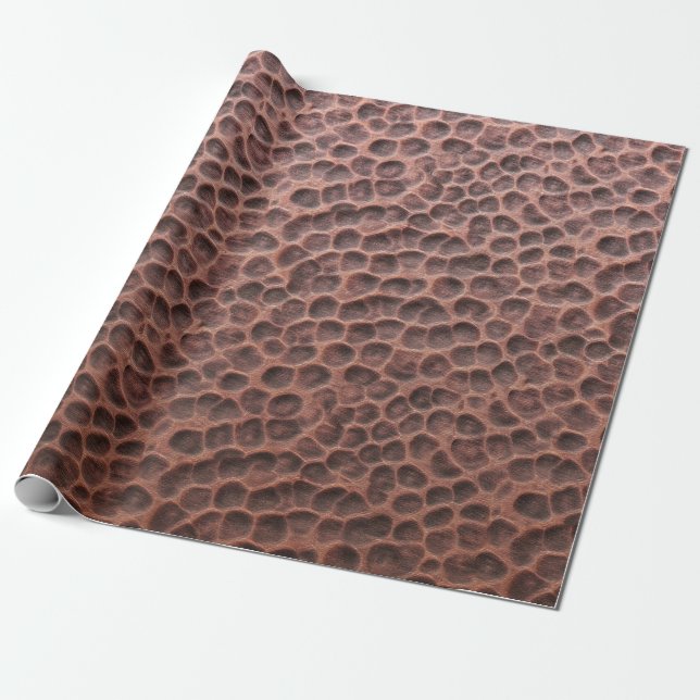 Kopparstrukturerat presentpapper (Utrullad)
