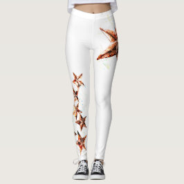 Koppartoner Grunge Star Leggings