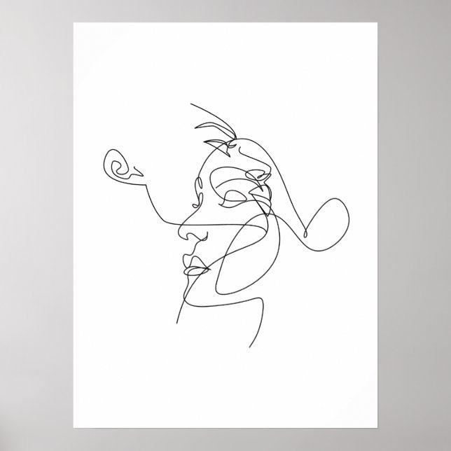 Koppelinjärnstil minimalistisk affisch (Framsidan)