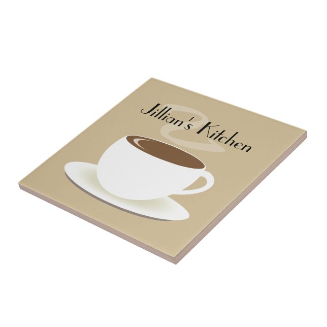 Koppen av kaffekök belägger med tegel kakelplatta (Sidan)