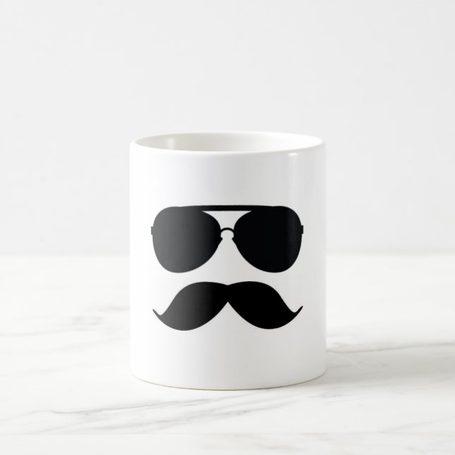 Koppen för mustaschmankaffe kaffemugg (Center)