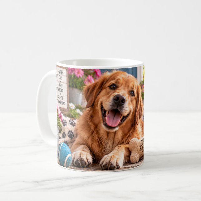 Koppen Hundar Gör Allt Bättre Kaffemugg (Framsida vänster)