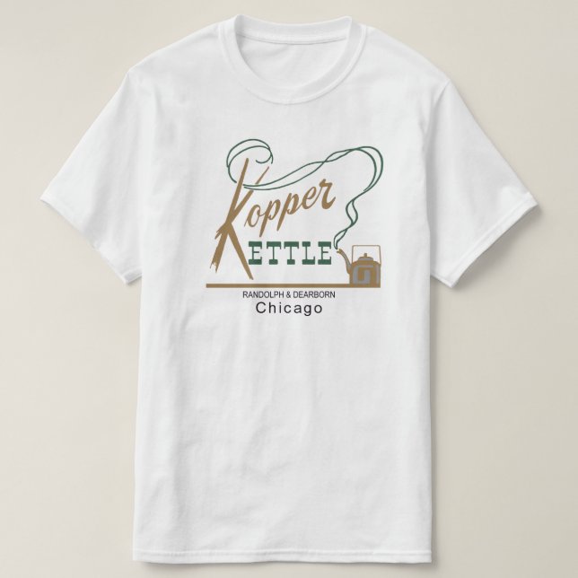 Kopper Kettle Restaurant, Chicago, IL Tee Shirt (Design framsida)