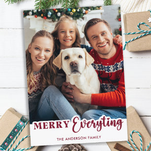 Koppla allt Personlig Modern Family Photo Julkort