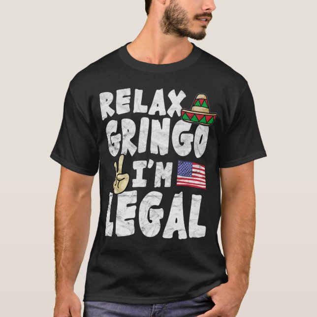 Koppla av gringoen mig den lagliga förmiddagen t shirt (Framsida)