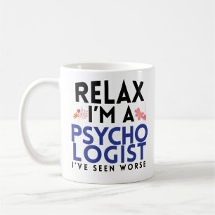 Koppla av Im för kaffemuggen för psykologen en Kaffemugg