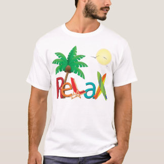 Koppla av på stranden t-shirt