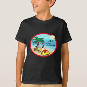 Koppla av under jul för handflatanSanta hawaiin T Shirt