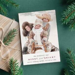 Koppla bara ihop fotokort för Helgdag Tranberbär Julkort