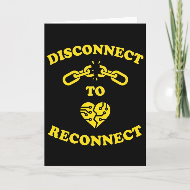 Koppla från för att koppla om - Medvetenhet om psy Kort (Framsida)
