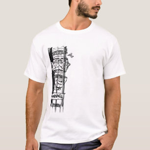 Koppla från vridningen t-shirt