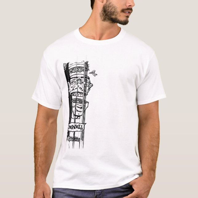 Koppla från vridningen t-shirt (Framsida)