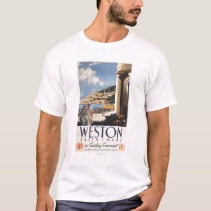 Koppla ihop att förbise den järnväg affischen f tee shirt