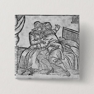 Koppla ihop att kyssa, illustration'Roxburghe Knapp