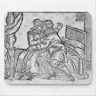 Koppla ihop att kyssa, illustration'Roxburghe Musmatta