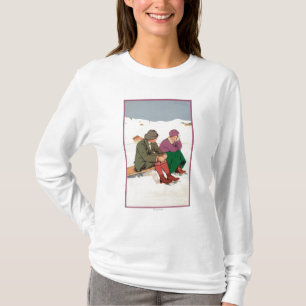 Koppla ihop att ta ett skridskoåkningavbrott t-shirt