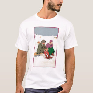 Koppla ihop att ta ett skridskoåkningavbrott t-shirt