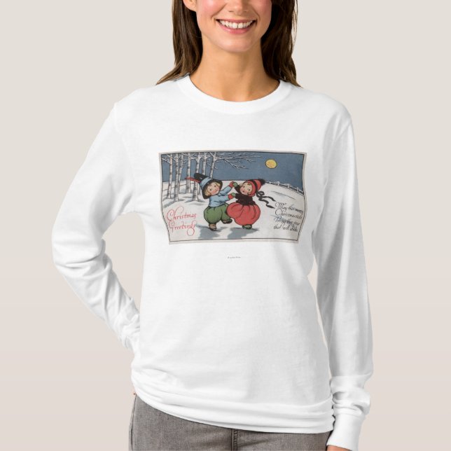 Koppla ihop dansen i månsken tee shirt (Framsida)