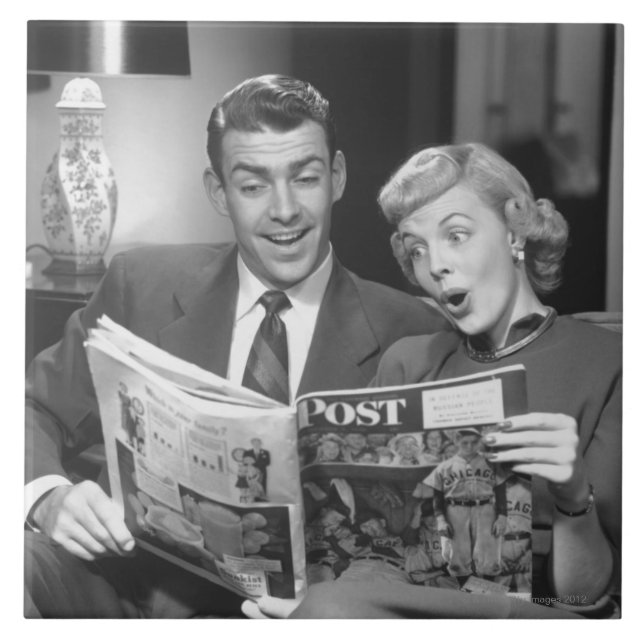 Koppla ihop den läs- tidskriften kakelplatta (Framsidan)