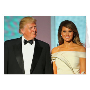 Koppla ihop först den Donald och Melania Hälsningskort