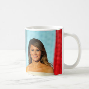 Koppla ihop först den Donald och Melania Kaffemugg