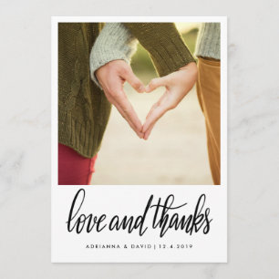 Koppla ihop fotobröllopkärlek, och tack skrivar