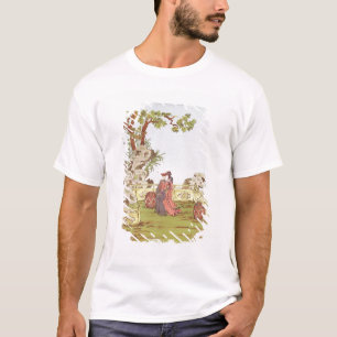 Koppla ihop i en kinesisk trädgård, från t-shirt