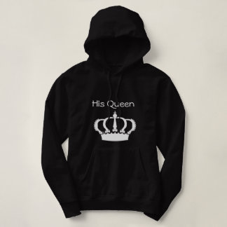 Koppla ihop kvinnliga hoodies - hans drottning - t-shirt