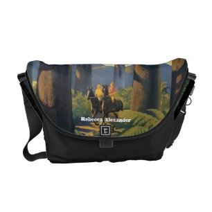 Koppla ihop ridningen på hästar i Australien reser Messenger Bag