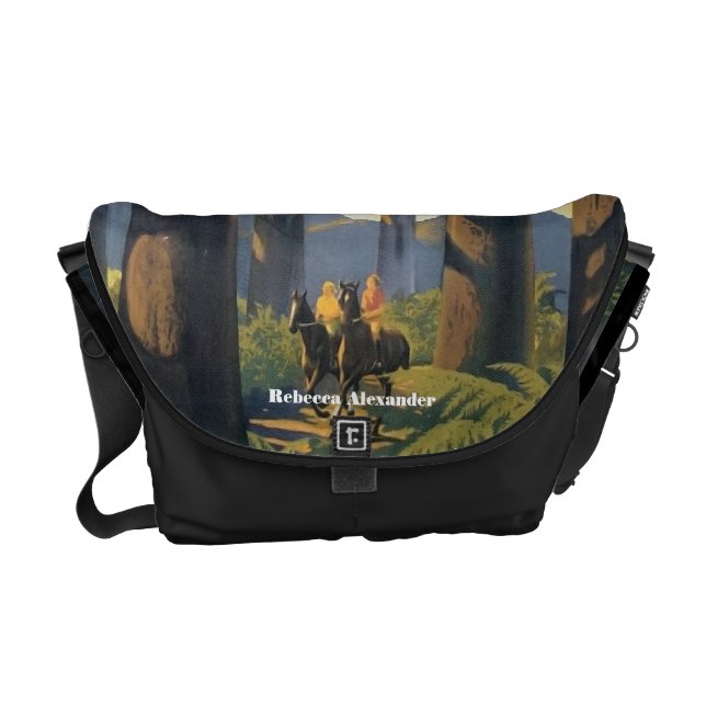 Koppla ihop ridningen på hästar i Australien reser Messenger Bag (Framsidan)