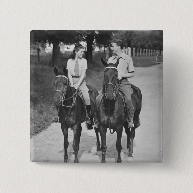 Koppla ihop ridninghästar knapp (Framsida)