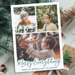 Koppla in allt enkelt familjefoto för Grönt Julkort<br><div class="desc">Skicka julhälsningar med det här fina Merry Allting Lycklig Alltid-kortet i ett trendigets grönt-format. Kör allt ~ önskar du alltid lycka till. Anpassa till din familj namn och till namn. Det här helgdag för fotokollage i familjen kommer att vara en favorit för alla dina familjer och vänner. Besök vår samling...</div>