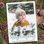Koppla in allt Trendig Grönt-familjfoto Julkort<br><div class="desc">Skicka julhälsningar med det här fina Merry Allting Lycklig Alltid-kortet i en modern grönt för trendiget. Kör allt ~ önskar du alltid lycka till. Anpassa till din familj namn och till namn. Det här familjefotokortet blir en favorit bland alla dina familjer och vänner. Besök vår samling för att matcha Merry...</div>