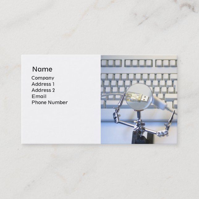 Koppla in den i Affärskortet Visitkort (Framsida)