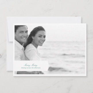 Koppla in klassiskt Helgdag-fotokort Julkort