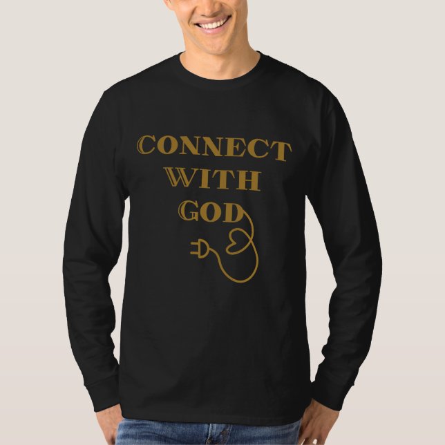 Koppla med Långärmaden för biblisk citattecken för T Shirt (Framsida)