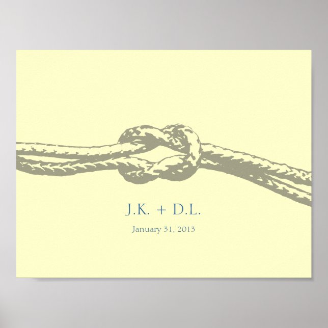 Koppla Personligen Knot-utskrift Poster (Framsidan)