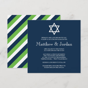 Koppla samman den moderna pubMitzvah inbjudan -