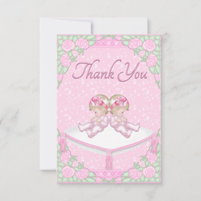 Koppla samman flickor, dämpa och tack för rorosor kort (Framsida)