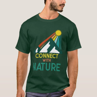 Koppla samman med naturen - sommar. t shirt