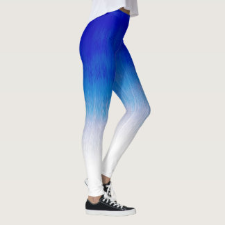 Koppla samman Royalet Blue Ice Rain Design Leggings