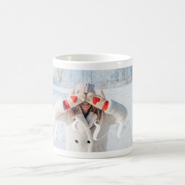 Koppla skript - enkel och modern fotolayout för Fu Kaffemugg (Center)