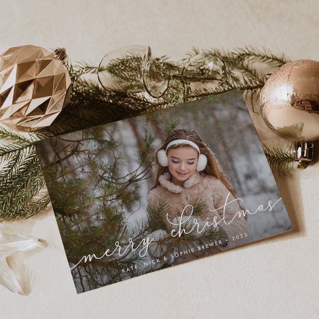 Koppla skript | Helgdag-fotokort Julkort (Skapare uppladdad)