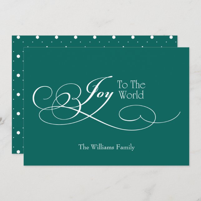 Koppla skript till World Helgdag Card Julkort (Fram/baksida)