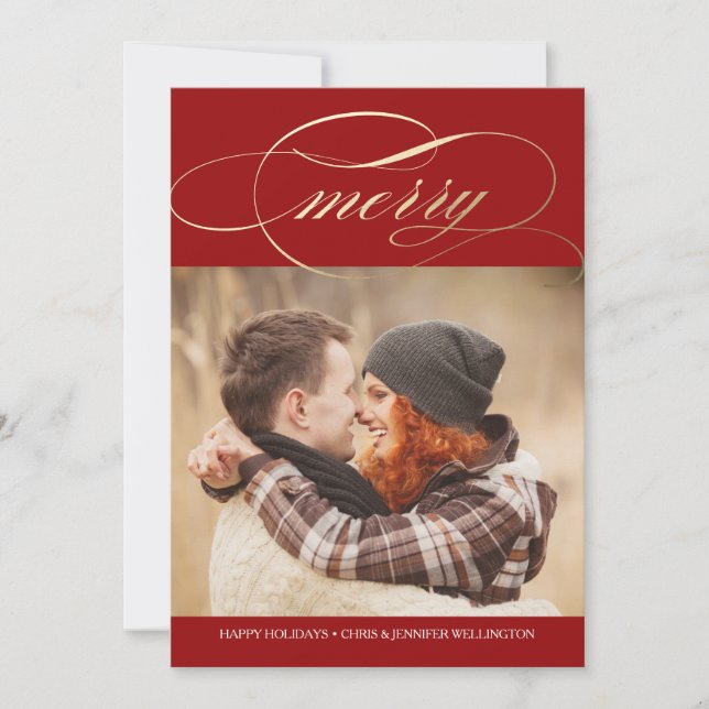 Koppla skriptfoto julkort (Framsida)