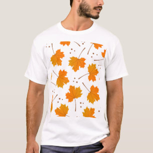 Koppla spegel: Tecknad Höst löv T Shirt
