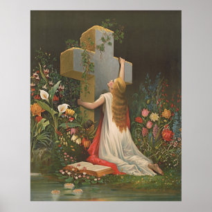 Koppla till Vintagen Kor Poster